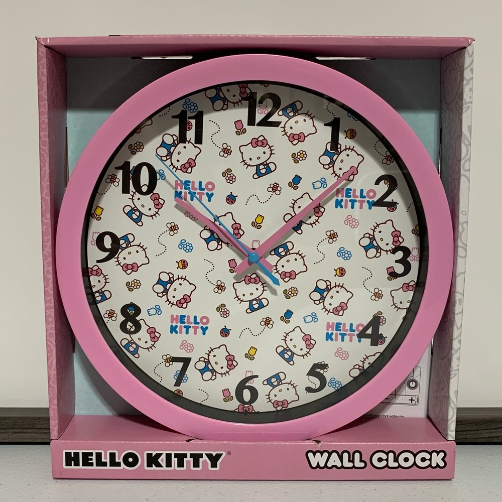 Hello Kitty by Sanrio Analog Wall Clock-New in Box